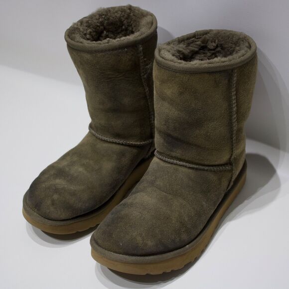 UGG Australia Classic Short II Shearling Winter Boot Bootie Brown Women's Size 8 - Picture 4 of 16